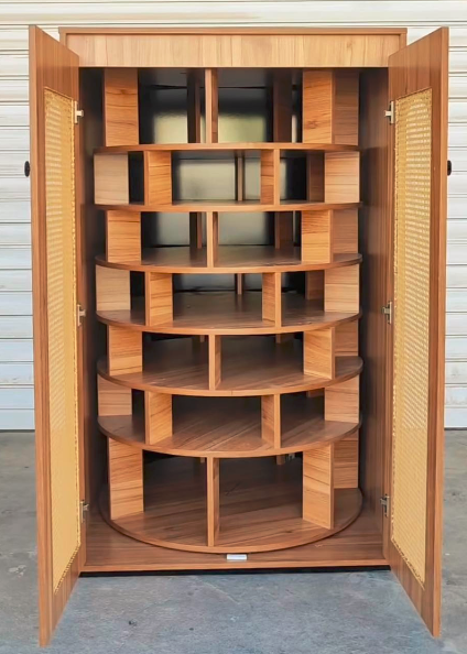 Modern Rotating Shoe Storage Cabinet